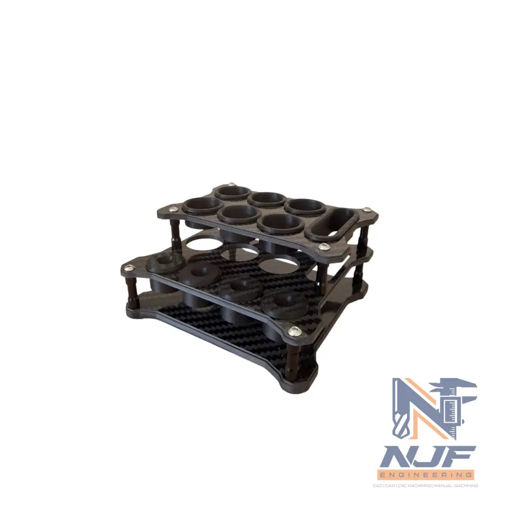 NJF LRG PRO PIT TOOL HOLDER - FULL CARBON - Black / Black / No