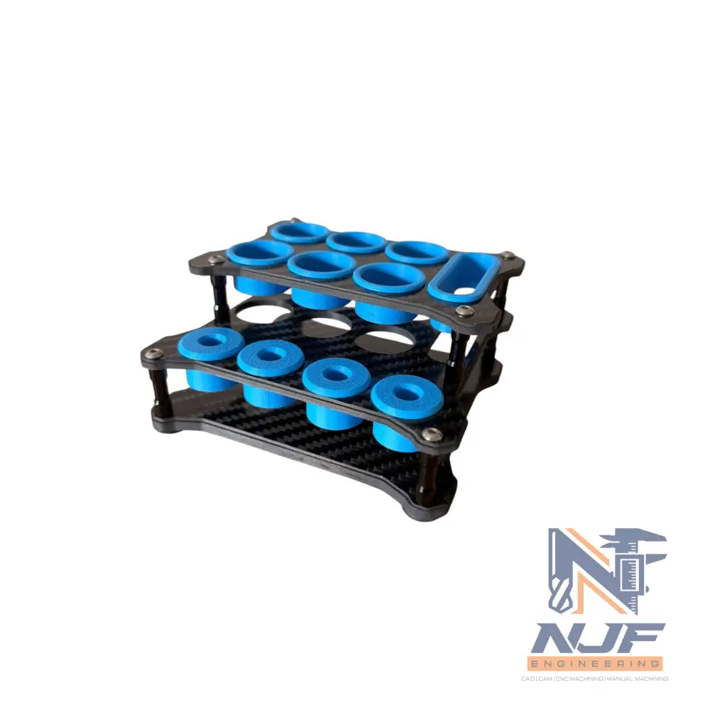 NJF LRG PRO PIT TOOL HOLDER - FULL CARBON - Blue / Black / No