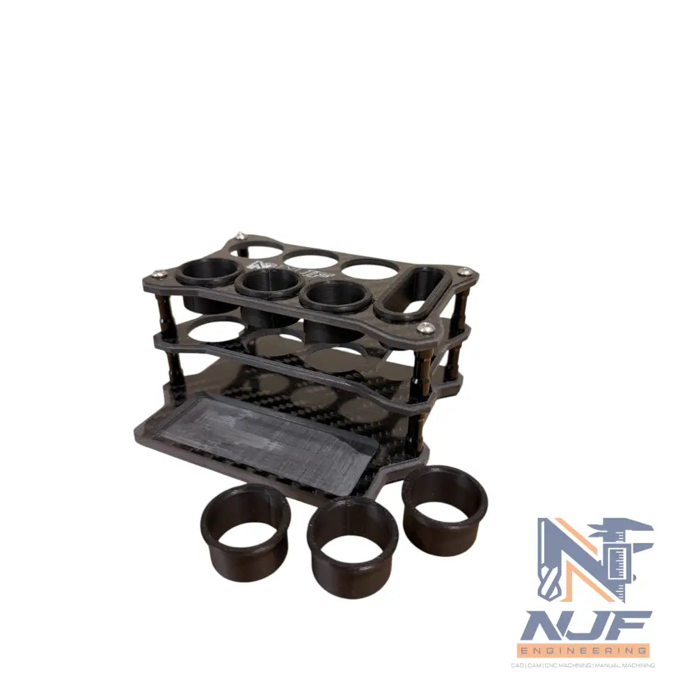 NJF PRO PIT Tool Holder SML -Full Carbon Fibre - Black / Black / No