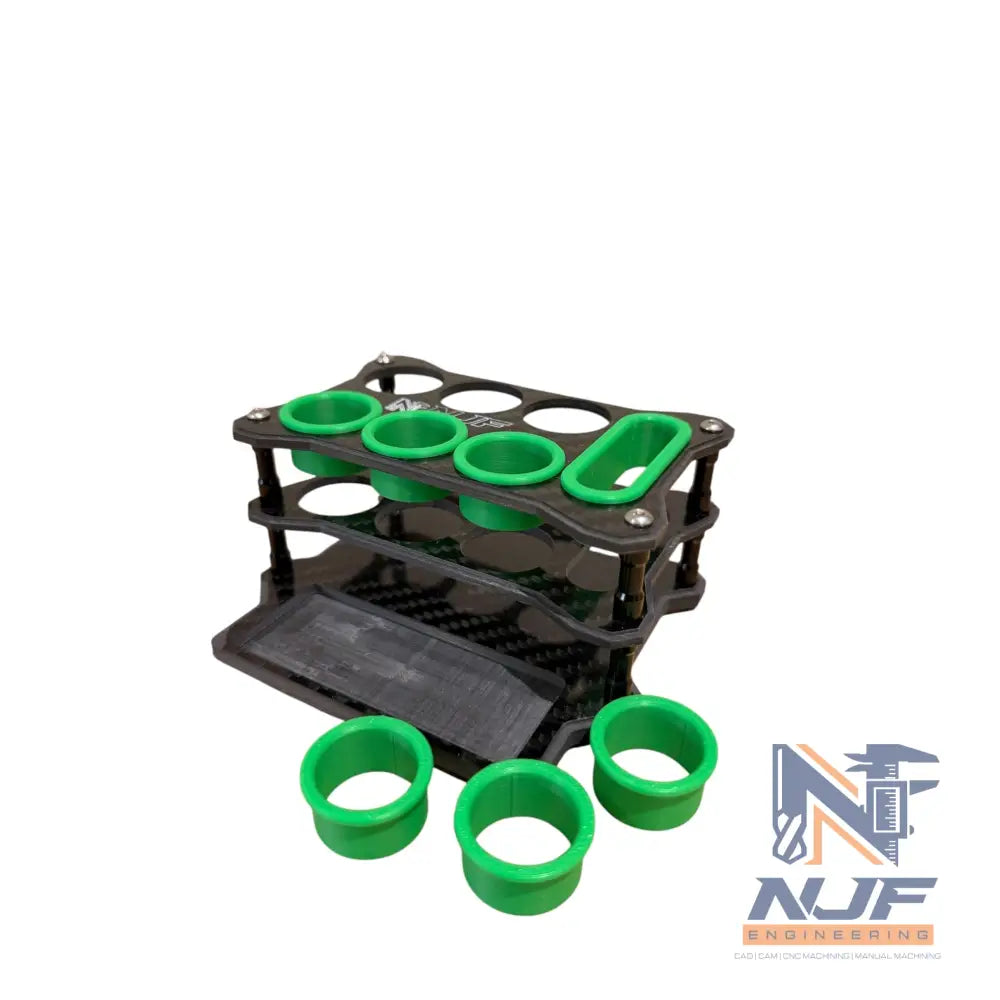 NJF PRO PIT Tool Holder SML -Full Carbon Fibre - Green / Black / No