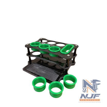 NJF PRO PIT Tool Holder SML -Full Carbon Fibre - Green / Black / No
