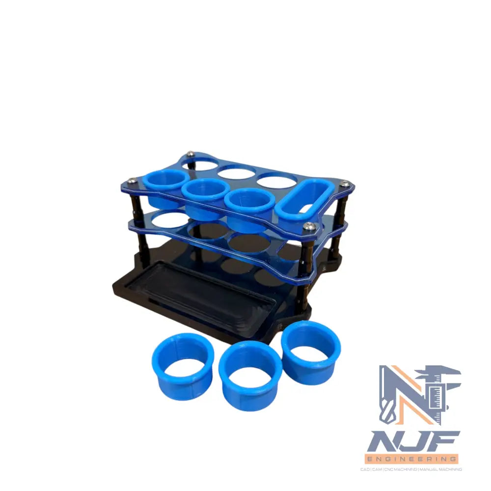 NJF Tool Holder SML - Acrylic - Blue / Black / No