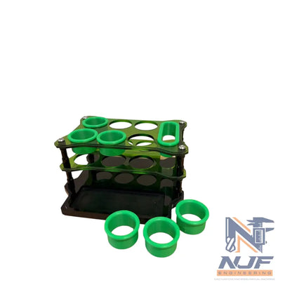 NJF Tool Holder SML - Acrylic - Green / Black / No